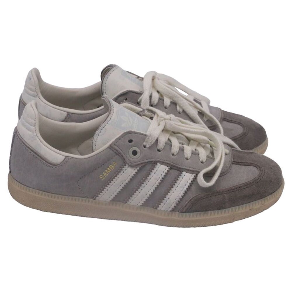 Adidas x Offspring Samba OG Consortium Cup Sneakers in Grey Suede